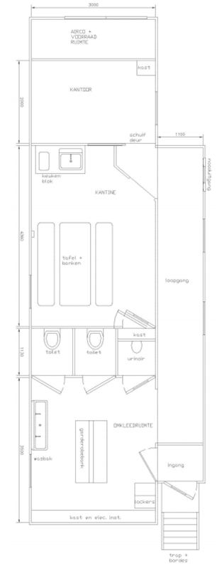 Facility trailer A_ tekening